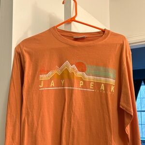 Orange Jay Peak Graphic T-Shirt
